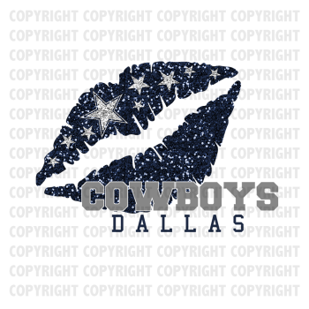 D Cowboys Lip Shirt Design