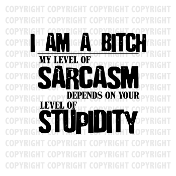 I Am A Bitch Shirt Design