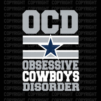 OCD Obsessive Cowboys Disorder Shirt Design