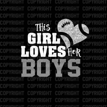 This Girl Loves Her Boys Shirt Design