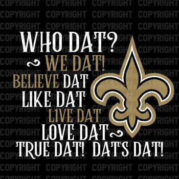 Who Dat? Shirt Design