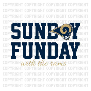Sunday Funday With The Rams Shirt Design