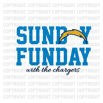 Sunday Funday With The Chargers Shirt Design