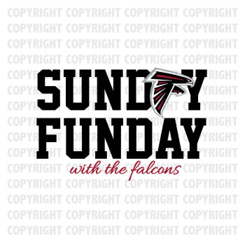 Sunday Funday With The Falcons Shirt Design