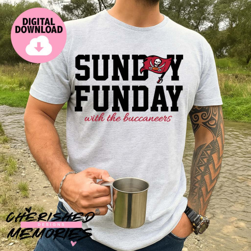 Sunday Funday With The Buccaneers Shirt Design