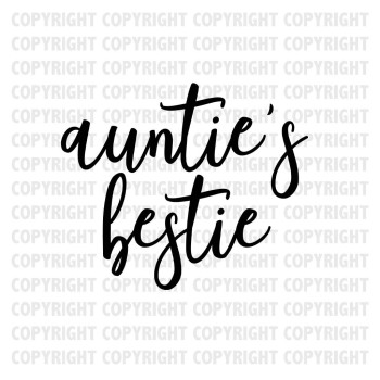 Auntie's Bestie Shirt Design