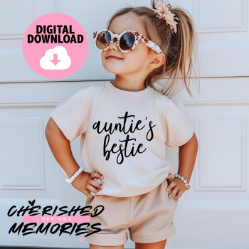 Auntie's Bestie Shirt Design