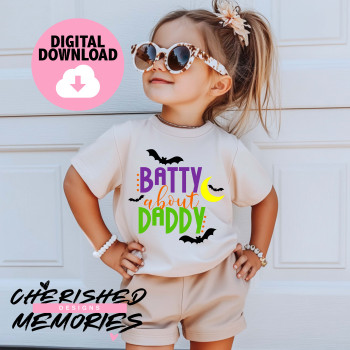 Batty About Daddy Shirt Design
