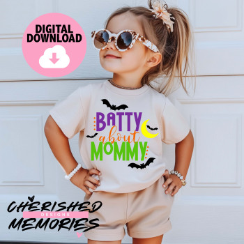 Batty About Mommy Shirt Design