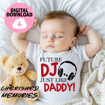 Future DJ Just Like Daddy Shirt Design